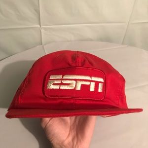 RARE Vintage ESPN Patch Snapback Hat Made in USA